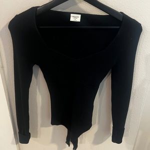 Abercrombie & Fitch Corset Sweetheart Sweater Bodysuit